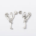 Zinc Alloy Ballerina Girl Charm Pendant for DIY Necklace Bracelet Jewelry Making view 3