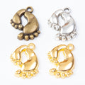 Zinc Alloy Footprints Charm Pendant for DIY Necklace Bracelet Jewelry Making view 5