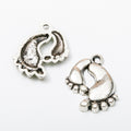 Zinc Alloy Footprints Charm Pendant for DIY Necklace Bracelet Jewelry Making view 2