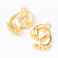 Zinc Alloy Footprints Charm Pendant for DIY Necklace Bracelet Jewelry Making view 4