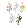 Zinc Alloy Leaf Branch Charm Pendant for DIY Necklace Bracelet Jewelry Making view 5