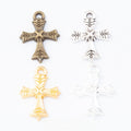 Zinc Alloy Cross Charm Pendant No.979307 for DIY Necklace Bracelet Jewelry Making view 1
