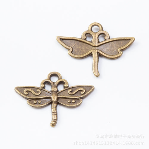 Zinc Alloy Dragonfly Charm Pendant No.099645 for DIY Necklace Bracelet Jewelry Making