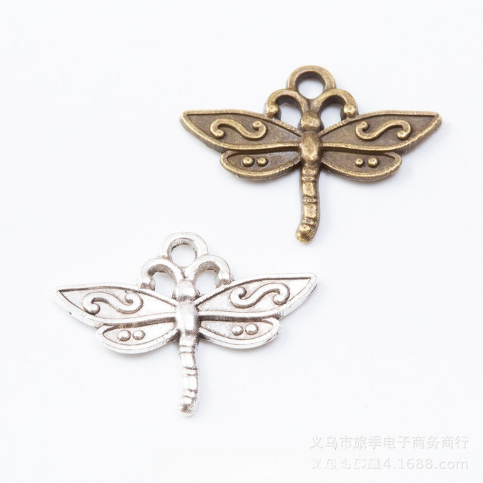 Zinc Alloy Dragonfly Charm Pendant No.099645 for DIY Necklace Bracelet Jewelry Making