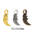 Zinc Alloy Wings Charm Pendant No.889183 for DIY Necklace Bracelet Jewelry Making view 1