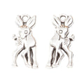 Zinc Alloy Deer Charm Pendant No.093902 for DIY Necklace Bracelet Jewelry Making view 3