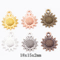 Zinc Alloy Flower Charm Pendant No.240652 for DIY Necklace Bracelet Jewelry Making view 1