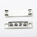 Zinc Alloy Hope Tag Charm Pendant for DIY Necklace Bracelet Jewelry Making view 3