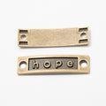 Zinc Alloy Hope Tag Charm Pendant for DIY Necklace Bracelet Jewelry Making view 2