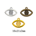 Zinc Alloy Eye Charm Pendant No.476431 for DIY Necklace Bracelet Jewelry Making view 1