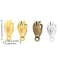 Zinc Alloy Hand Charm Pendant No.540490 for DIY Necklace Bracelet Jewelry Making view 2