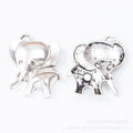 Zinc Alloy Elephant Charm Pendant No.859303 for DIY Necklace Bracelet Jewelry Making view 3