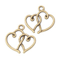Zinc Alloy Double Heart Charm Pendant No.874105 for DIY Necklace Bracelet Jewelry Making view 3