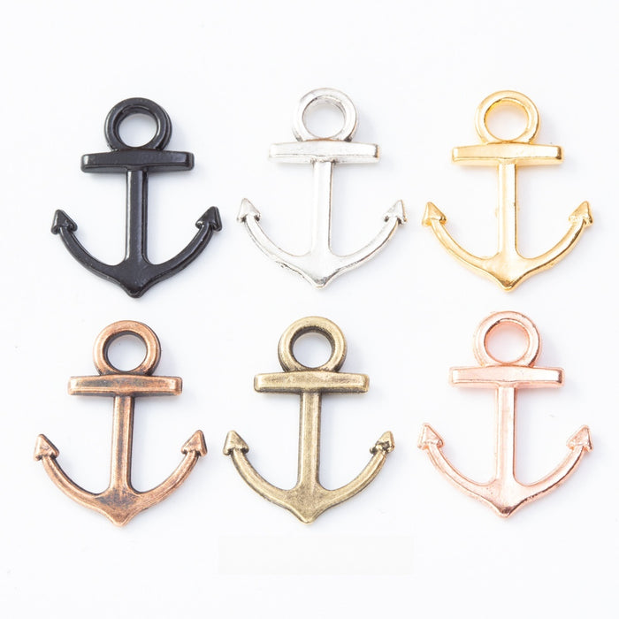 Zinc Alloy Anchor Charm Pendant No.304971 for DIY Necklace Bracelet Jewelry Making