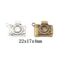 Zinc Alloy Camera Charm Pendant No.143585 for DIY Necklace Bracelet Jewelry Making view 1
