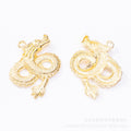 Zinc Alloy Dragon Charm Pendant No.386954 for DIY Necklace Bracelet Jewelry Making view 2