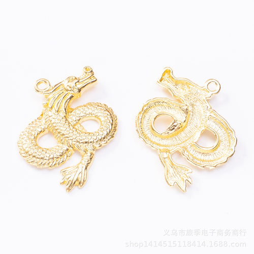 Zinc Alloy Dragon Charm Pendant No.386954 for DIY Necklace Bracelet Jewelry Making