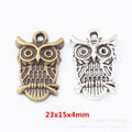 Zinc Alloy Owl Charm Pendant No.454271 for DIY Necklace Bracelet Jewelry Making view 1