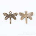 Zinc Alloy Dragonfly Charm Pendant No.654395 for DIY Necklace Bracelet Jewelry Making view 3