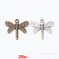 Zinc Alloy Dragonfly Charm Pendant No.654395 for DIY Necklace Bracelet Jewelry Making view 1