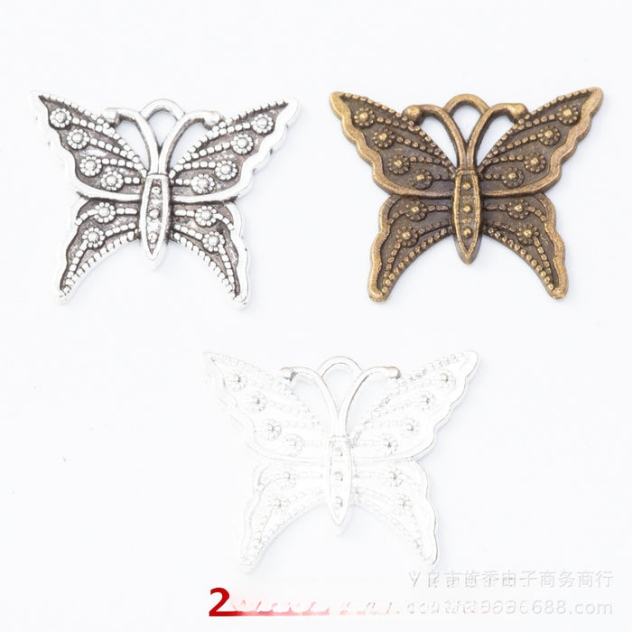 Zinc Alloy Butterfly Charm Pendant No.750091 for DIY Necklace Bracelet Jewelry Making