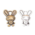 Zinc Alloy Rabbit Charm Pendant No.778729 for DIY Necklace Bracelet Jewelry Making view 4