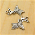 Zinc Alloy Deer Head Charm Pendant No.467743 for DIY Necklace Bracelet Jewelry Making view 4