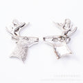 Zinc Alloy Deer Head Charm Pendant No.467743 for DIY Necklace Bracelet Jewelry Making view 3