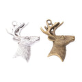 Zinc Alloy Deer Head Charm Pendant No.467743 for DIY Necklace Bracelet Jewelry Making view 5