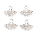 Zinc Alloy Fan Charm Pendant No.915250 for DIY Necklace Bracelet Jewelry Making view 3