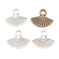 Zinc Alloy Fan Charm Pendant No.915250 for DIY Necklace Bracelet Jewelry Making view 4