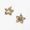 Zinc Alloy Flower Charm Pendant No.041982 for DIY Necklace Bracelet Jewelry Making view 2