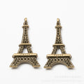 Zinc Alloy Eiffel Tower Charm Pendant No.045606 for DIY Necklace Bracelet Jewelry Making view 2