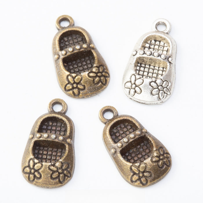 Zinc Alloy Shoe Charm Pendant No.067083 for DIY Necklace Bracelet Jewelry Making