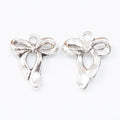 Zinc Alloy Bow Charm Pendant No.342144 for DIY Necklace Bracelet Jewelry Making view 3