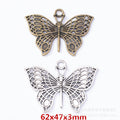 Zinc Alloy Butterfly Charm Pendant No.786388 for DIY Necklace Bracelet Jewelry Making view 1