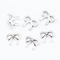 Zinc Alloy Bow Charm Pendant No.515490 for DIY Necklace Bracelet Jewelry Making view 2