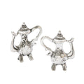 Zinc Alloy Teapot Charm Pendant No.680226 for DIY Necklace Bracelet Jewelry Making view 3