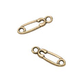 Zinc Alloy Safety Pin Charm Pendant No.136259 for DIY Necklace Bracelet Jewelry Making view 3