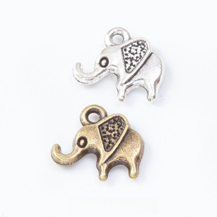 Zinc Alloy Elephant Charm Pendant No.421329 for DIY Necklace Bracelet Jewelry Making