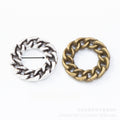 Zinc Alloy Circle Charm Pendant No.589186 for DIY Necklace Bracelet Jewelry Making view 1