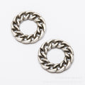 Zinc Alloy Circle Charm Pendant No.589186 for DIY Necklace Bracelet Jewelry Making view 2