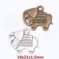 Zinc Alloy Elephant Charm Pendant No.642783 for DIY Necklace Bracelet Jewelry Making view 1