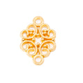 Zinc Alloy Double Flower Charm Pendant No.510594 for DIY Necklace Bracelet Jewelry Making view 4