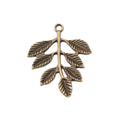 Zinc Alloy Leaf Charm Pendant No.884329 for DIY Necklace Bracelet Jewelry Making view 4
