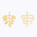 Zinc Alloy Leaf Charm Pendant No.884329 for DIY Necklace Bracelet Jewelry Making view 2
