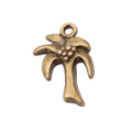 Zinc Alloy Palm Tree Charm Pendant No.952259 for DIY Necklace Bracelet Jewelry Making view 3
