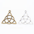 Zinc Alloy Triangle Charm Pendant for DIY Necklace Bracelet Jewelry Making view 1