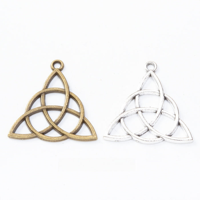 Zinc Alloy Triangle Charm Pendant for DIY Necklace Bracelet Jewelry Making
