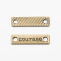Zinc Alloy Courage Tag Charm Pendant for DIY Necklace Bracelet Jewelry Making view 3
